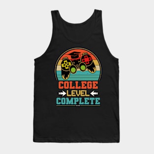 College Level Complete Video Game Gamer Men Graduation Tank Top